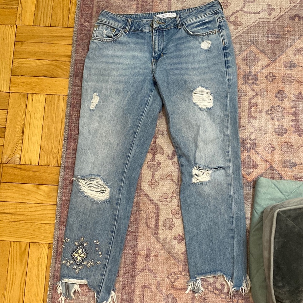 Zara jeweled jeans